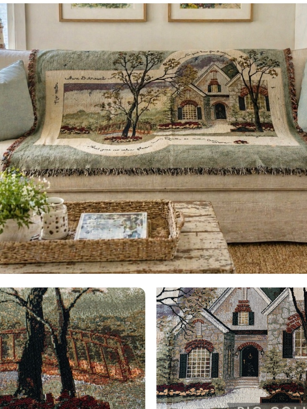 VTG D Morgan 1996 No Matter Where I Travel Or Just How Far I Roam …Throw Blanket